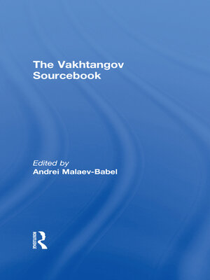 cover image of The Vakhtangov Sourcebook